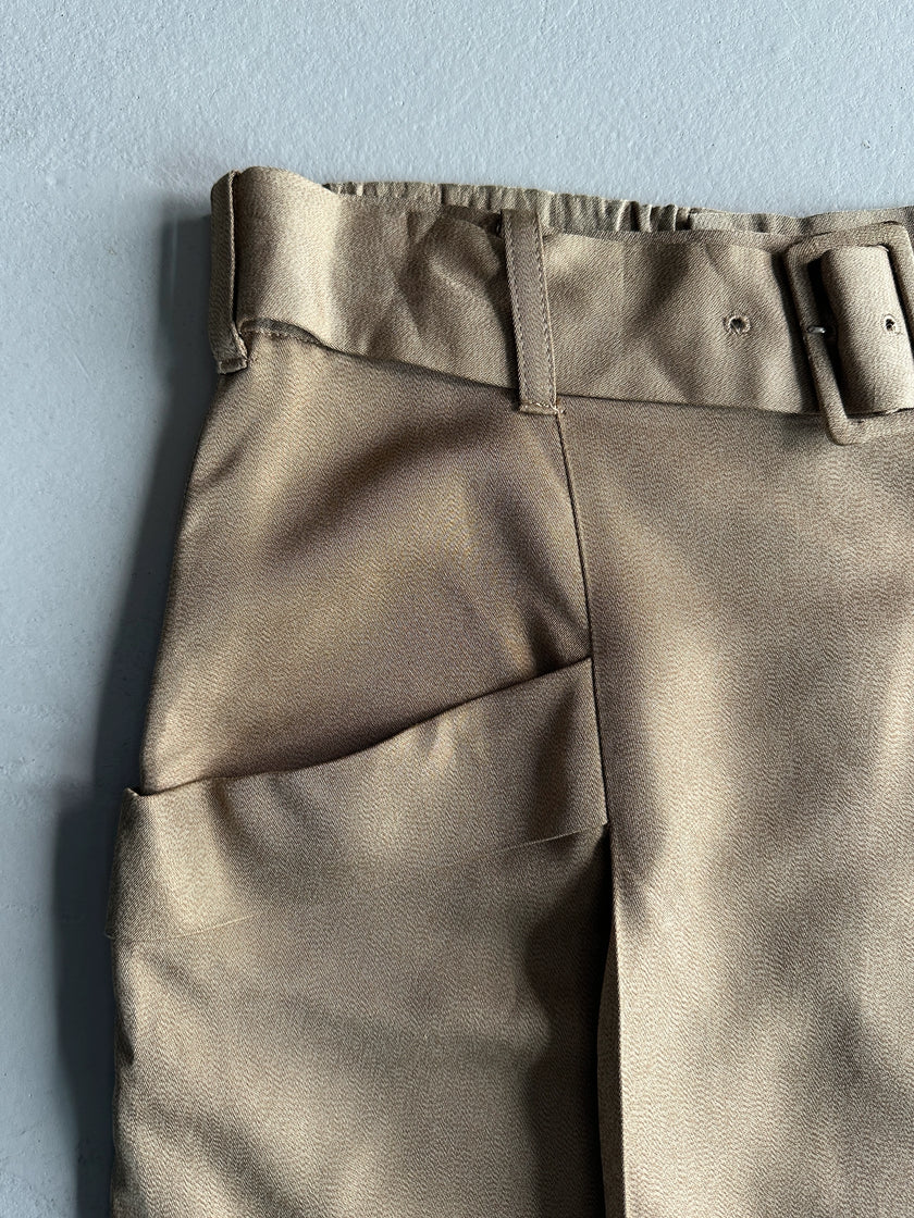 YOHJI YAMAMOTO Y's -  A/W 1992 FRONT PLEATS SILK SKIRT