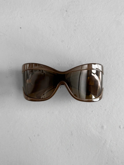 GIANFRANCO FERRÉ - 2000s OVERSIZED WRAPAROUND SUNGLASSES