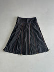 ICEBERG - 1990s MULTI ZIP MIDI SKIRT