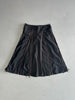 ICEBERG - 1990s MULTI ZIP MIDI SKIRT