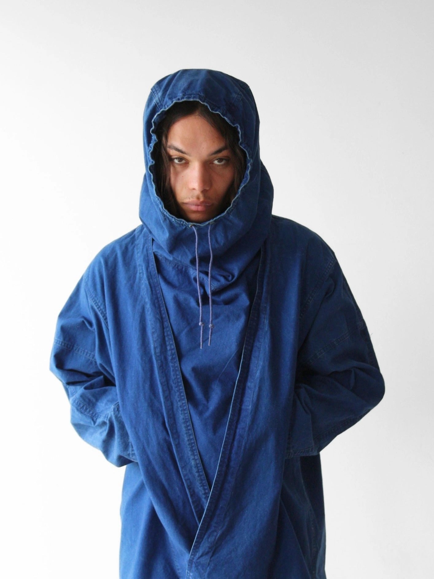 MARITHÉ + FRANÇOIS GIRBAUD 1980s FACE MASK LONG SMOCK