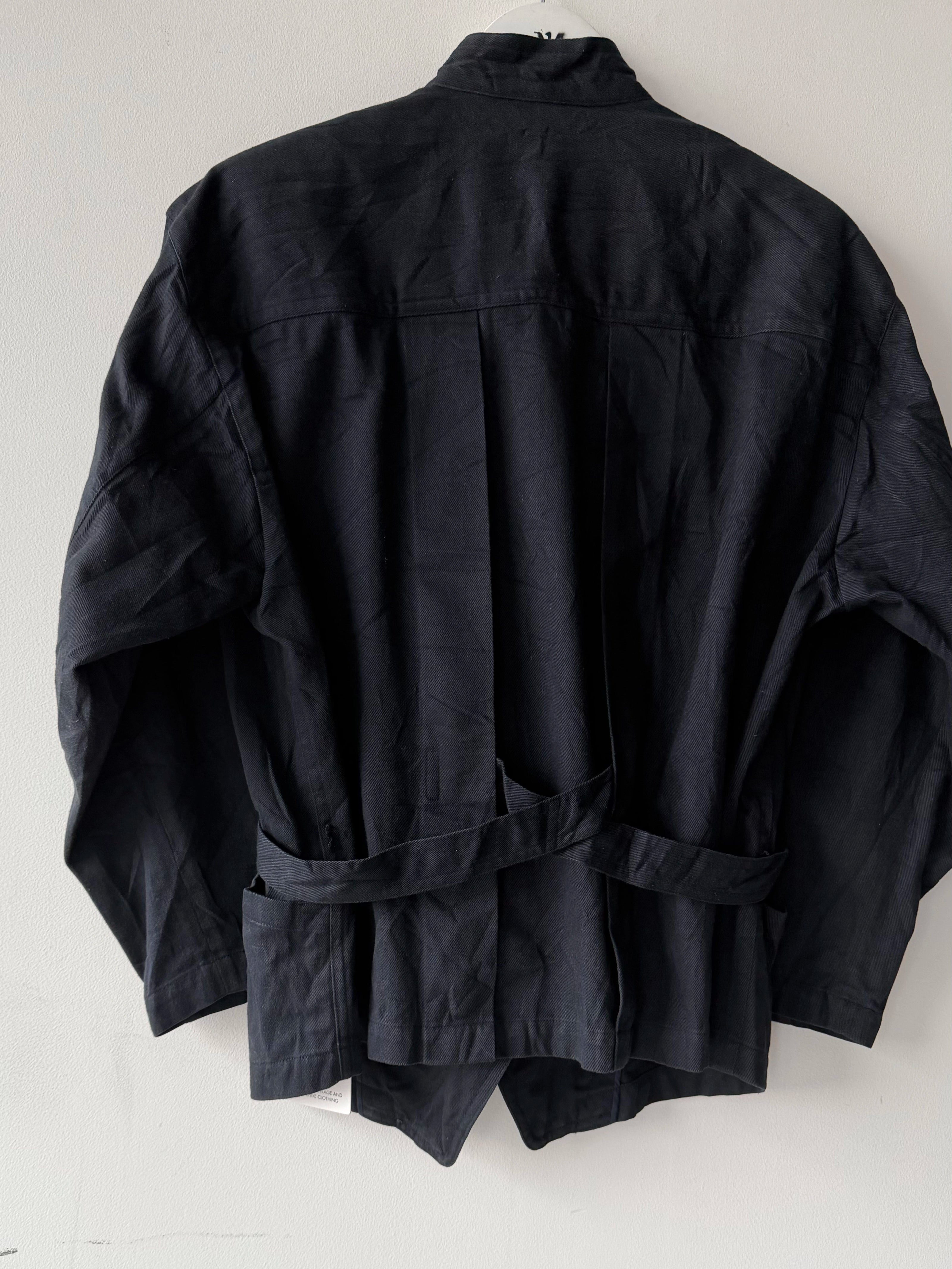 ISSEY MIYAKE - 1980s ASYMMETRICAL FRONT CLOSURE JACKET