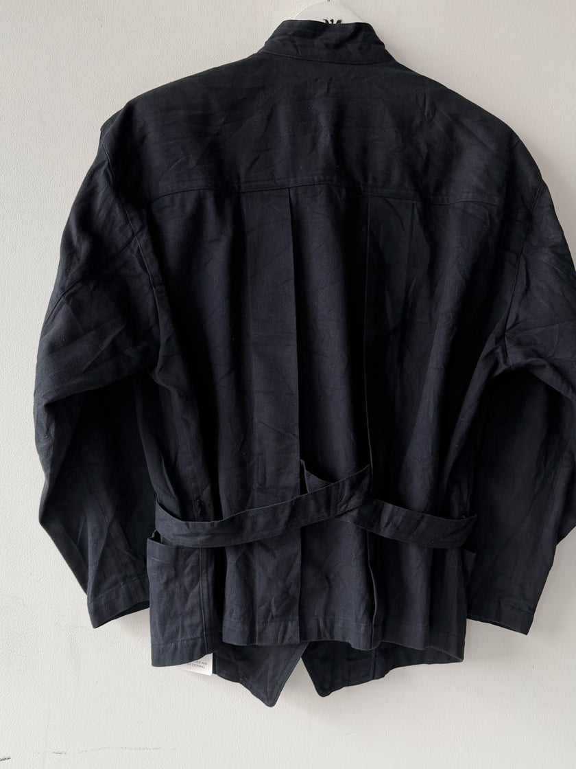 ISSEY MIYAKE - 1980s ASYMMETRICAL FRONT CLOSURE JACKET