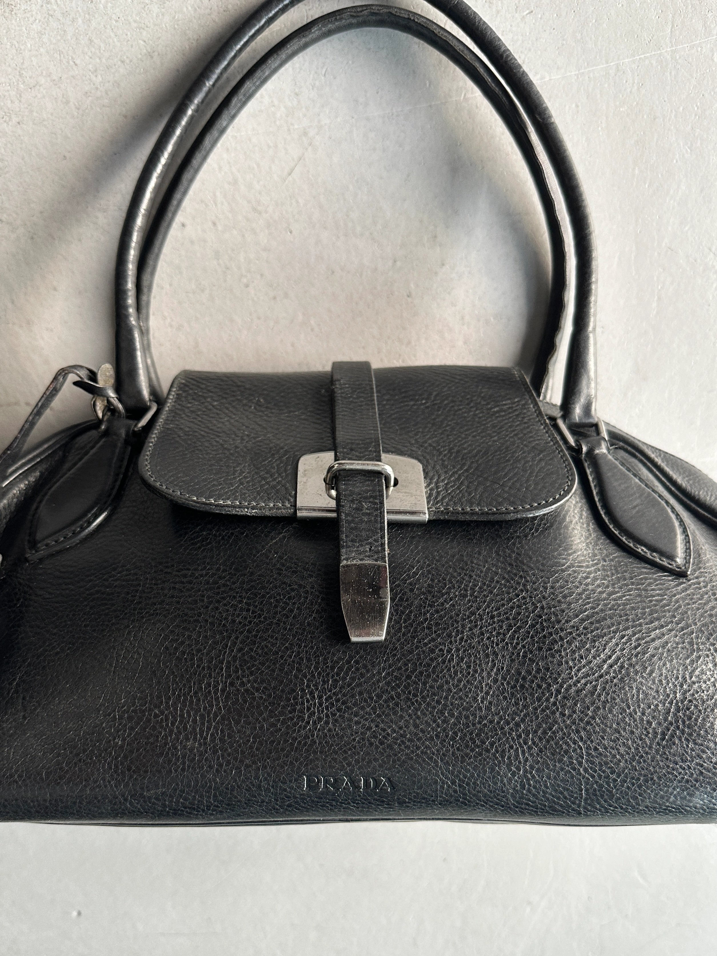 PRADA - A/W 2001 BOSTON LEATHER BAG