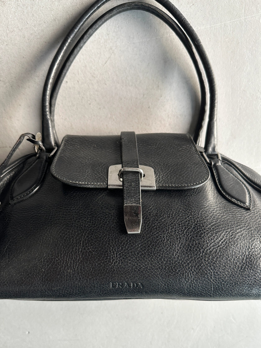 PRADA - A/W 2001 BOSTON LEATHER BAG