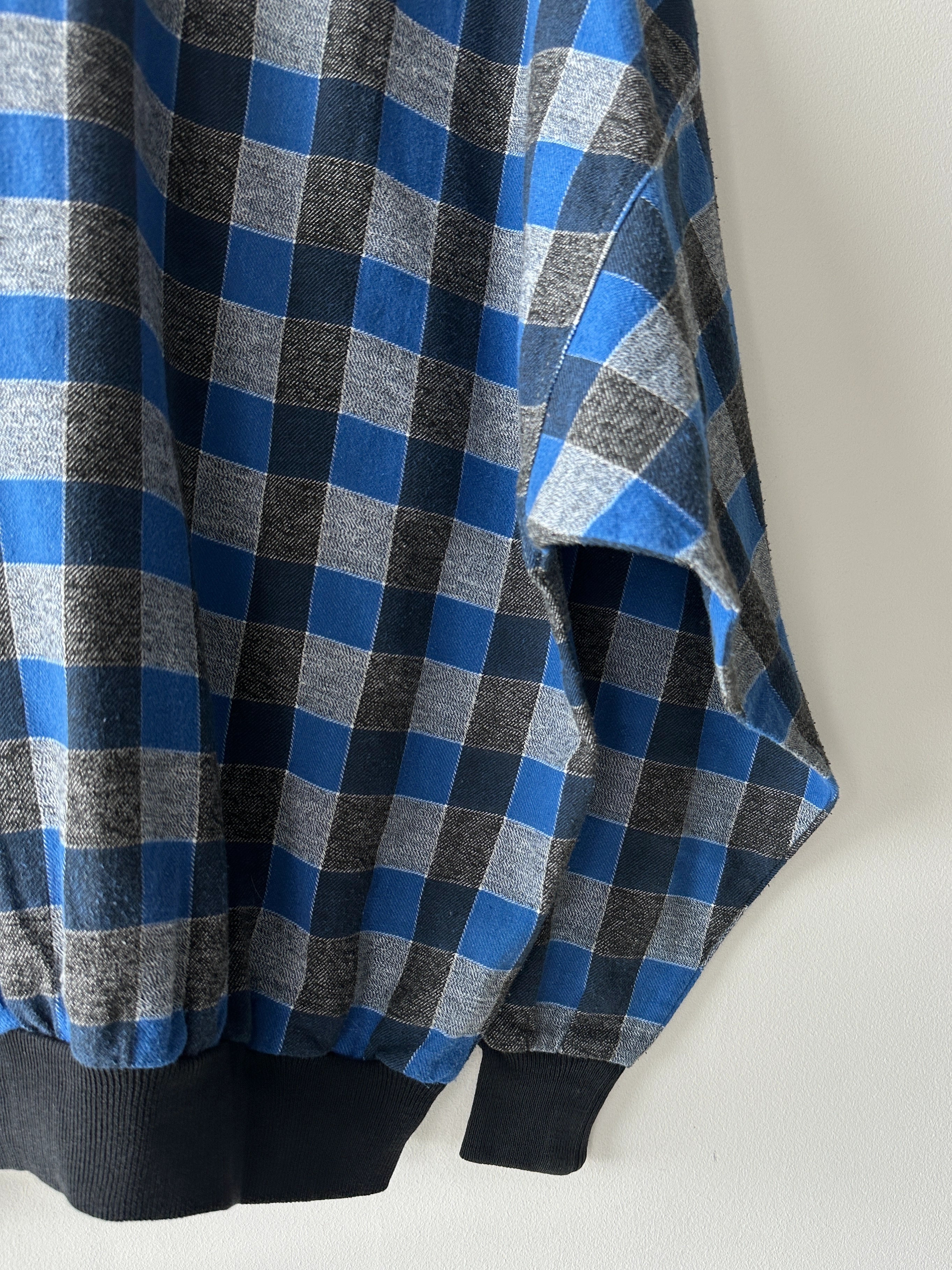 EMPORIO ARMANI - 1980s BOXY FIT CHECKED BLOUSON