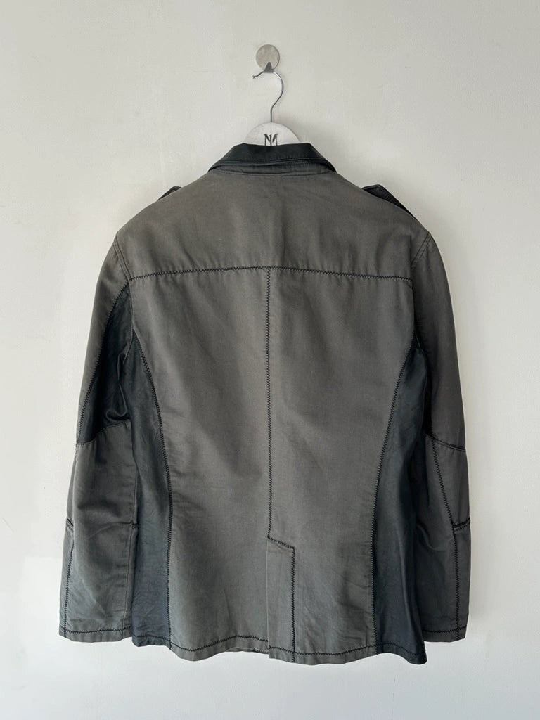 BIKKEMBERGS - S/S 2008 JACKET WITH LEATHER PANELS