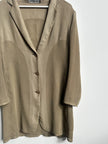 ISSEY MIYAKE - early 2000s DOUBLE LAYER MESH LONG BLAZER