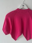 GAETANO NAVARRA - 1990s CROP FIT KNIT TOP WITH V CUT HEM