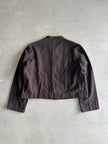 ISSEY MIYAKE HAI - 1980s MANDARIN COLLAR WOOL BLAZER