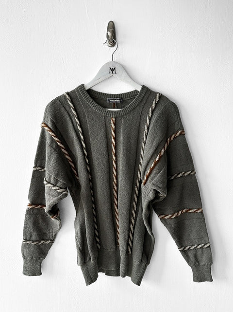 ISSEY MIYAKE -  circa 1984 OVERSIZED JUMPER WITH 3D KNIT DETAILING
