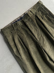 GIANFRANCO FERRÉ - 1990s CORDUROY FRONT PLEATS TROUSERS
