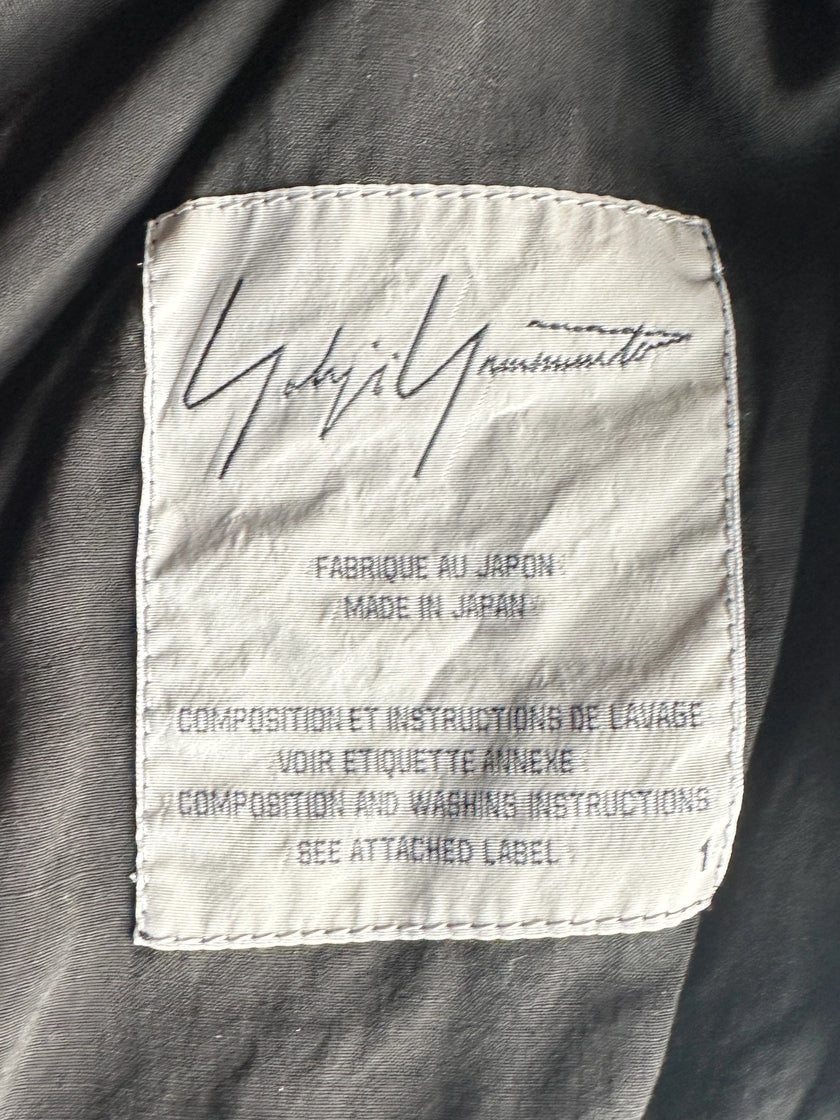 YOHJI YAMAMOTO - S/S 2001 ASYMMETRICAL SILK BLOUSE CARDIGAN