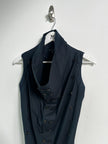 ANN DEMEULEMEESTER - F/W 2009 TRIPLE BUTTON DETAILING COTTON DRESS