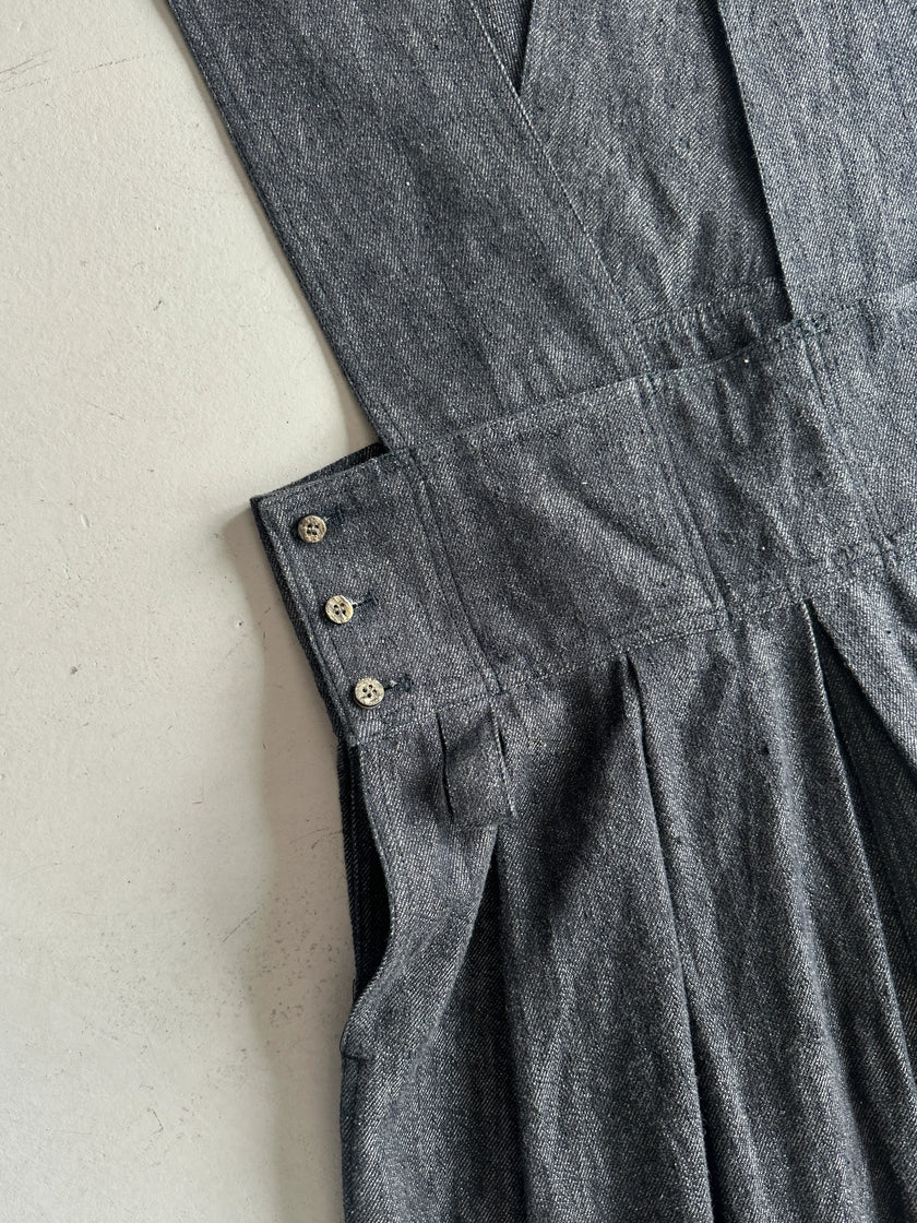 PLANTATION ISSEY MIYAKE - 1990s PLEATED SKIRT JUMPSUIT