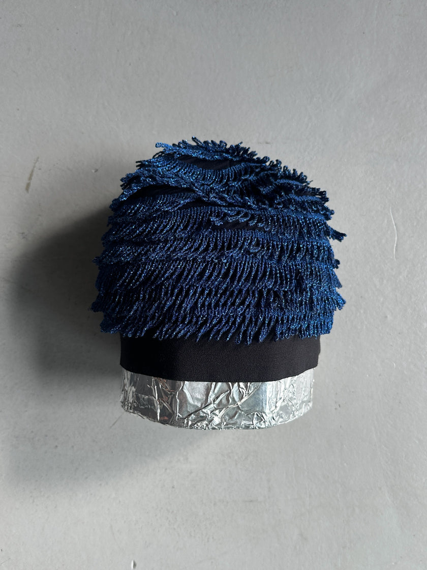 GIORGIO ARMANI - F/W 2018 SHIMMERING LOOPED FRINGE HAT