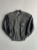 ISSEY MIYAKE HAI - 1980s BOMBER JACKET WITH CONTRASTING LEATHER SLEEVE