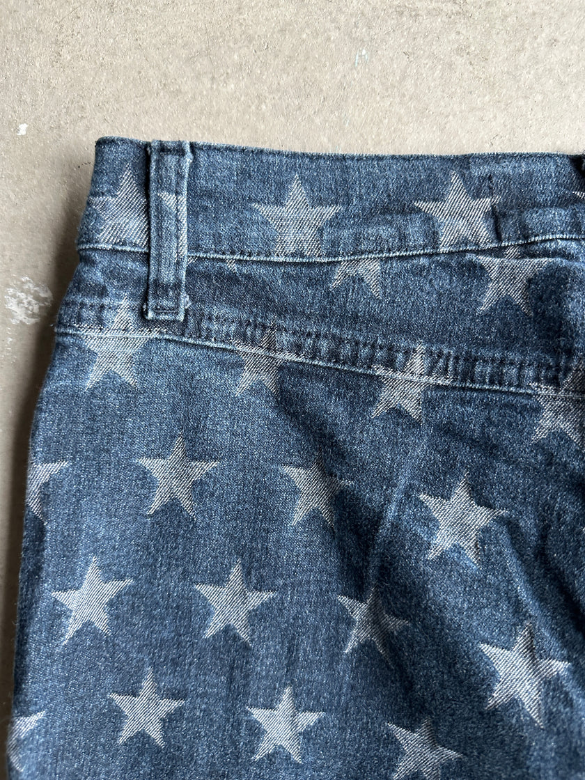 MOSCHINO JEANS - 2000s PRINTED STRAIGHT FIT JEANS