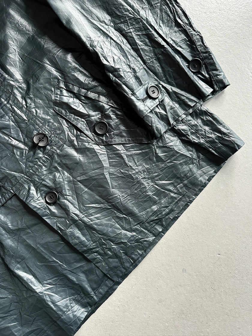 FINAL HOME BY 24 ISSEY MIYAKE - 1990s DOUBLE BREASTED TEMPERATURE CHANGING COLOUR TECHNICAL JACKET