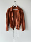 LA MATTA - 1980s SOFT LEATHER JACKET WITH DRAWSTRING HEM