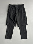 DANIELE ALESSANDRINI - early 2000s LAYERED BERMUDA CROPPED TROUSERS