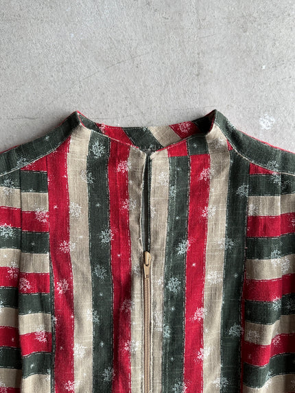 1970s LINEN ZIPPED SHIRT