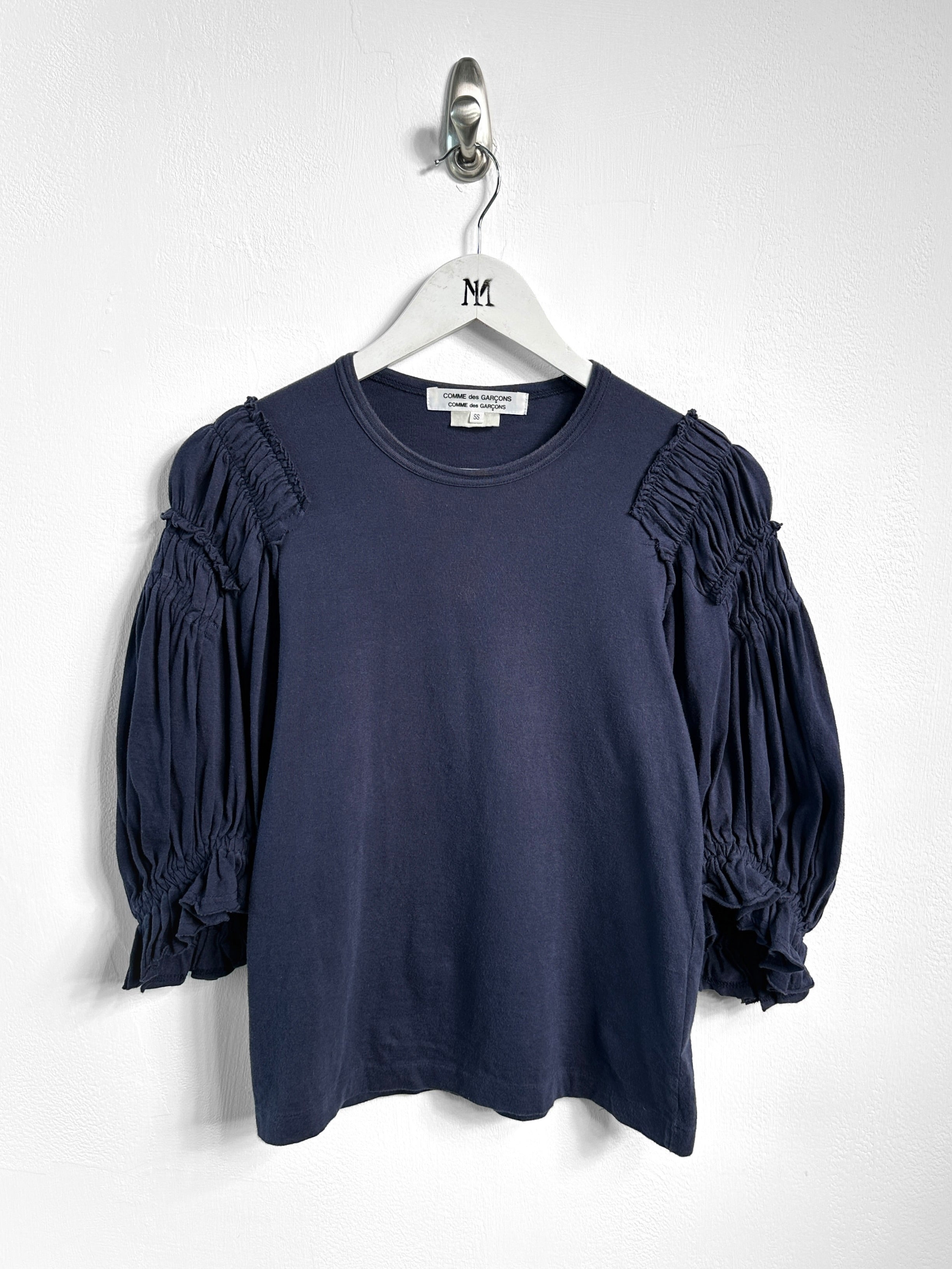 COMME DES GARÇONS - S/S 2008 RUCHED PUFF SLEEVE TOP