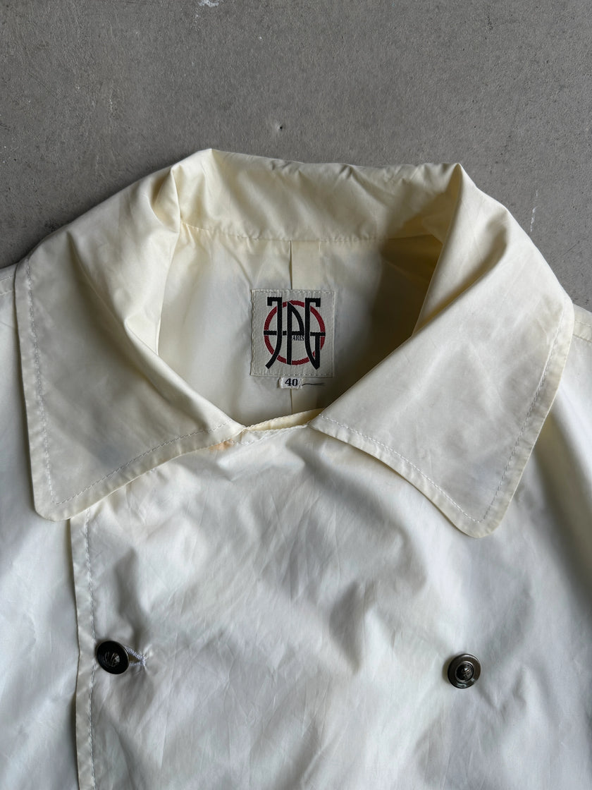 JEAN PAUL GAULTIER JPG  - 1980s SAFE SEX DOUBLE BREASTED NYLON JACKET