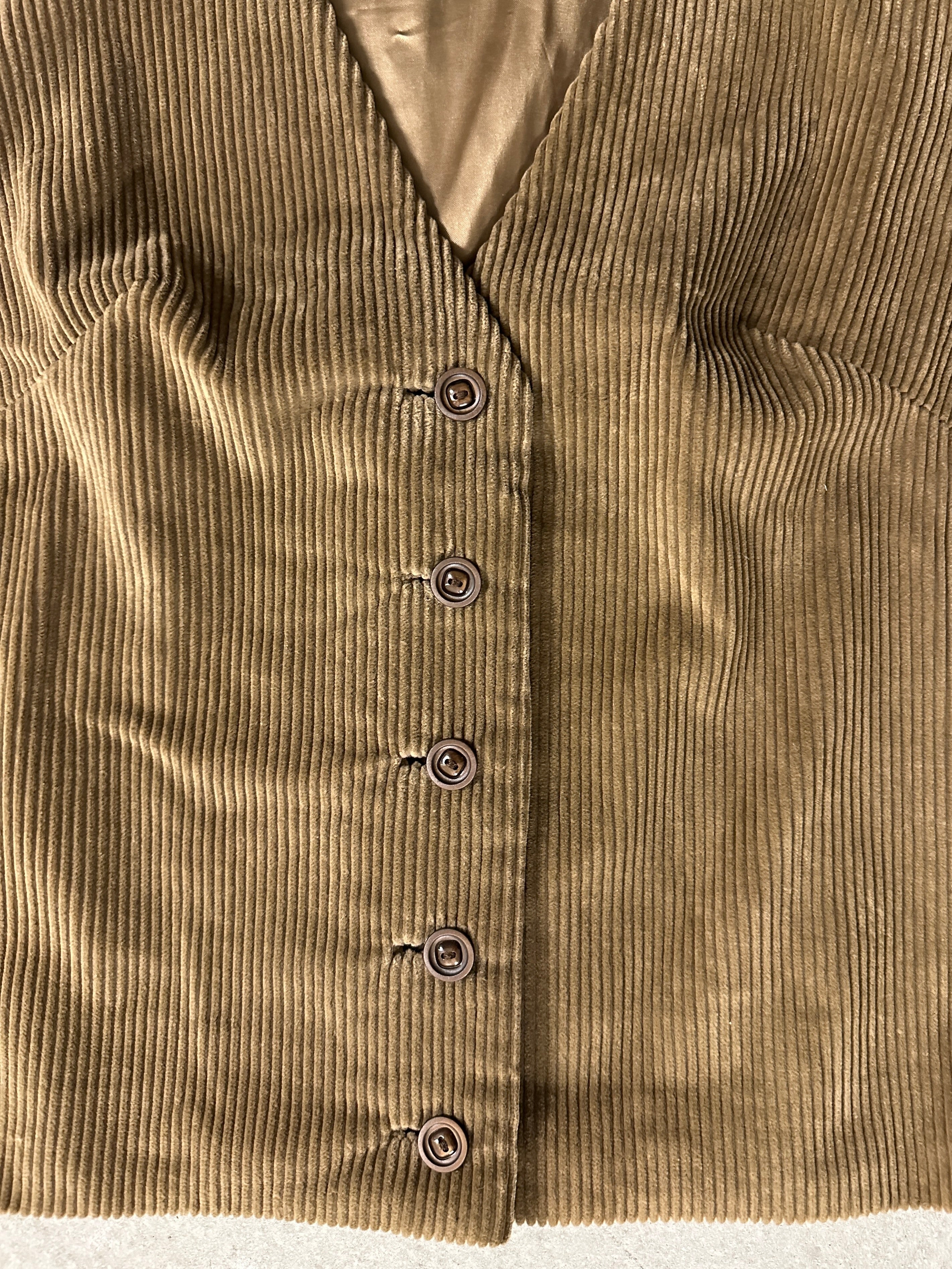 1970s CORDUROY WAISTCOAT