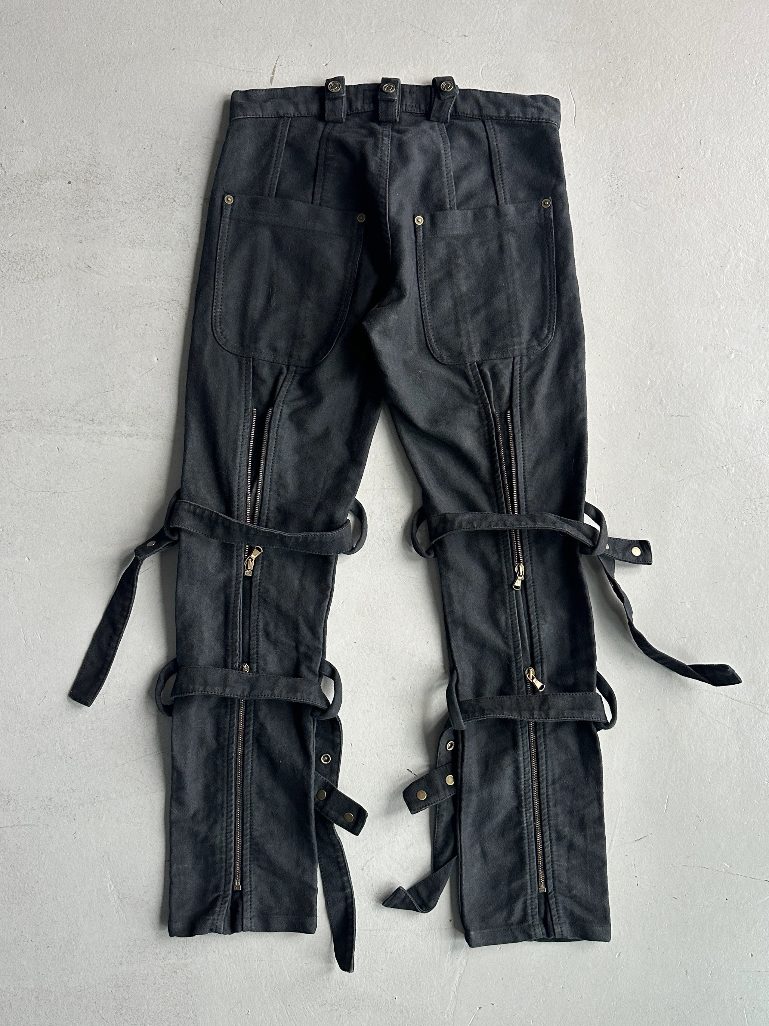JIMMY TAVERNITI - late 1990s BONDAGE LOW WAIST TROUSERS