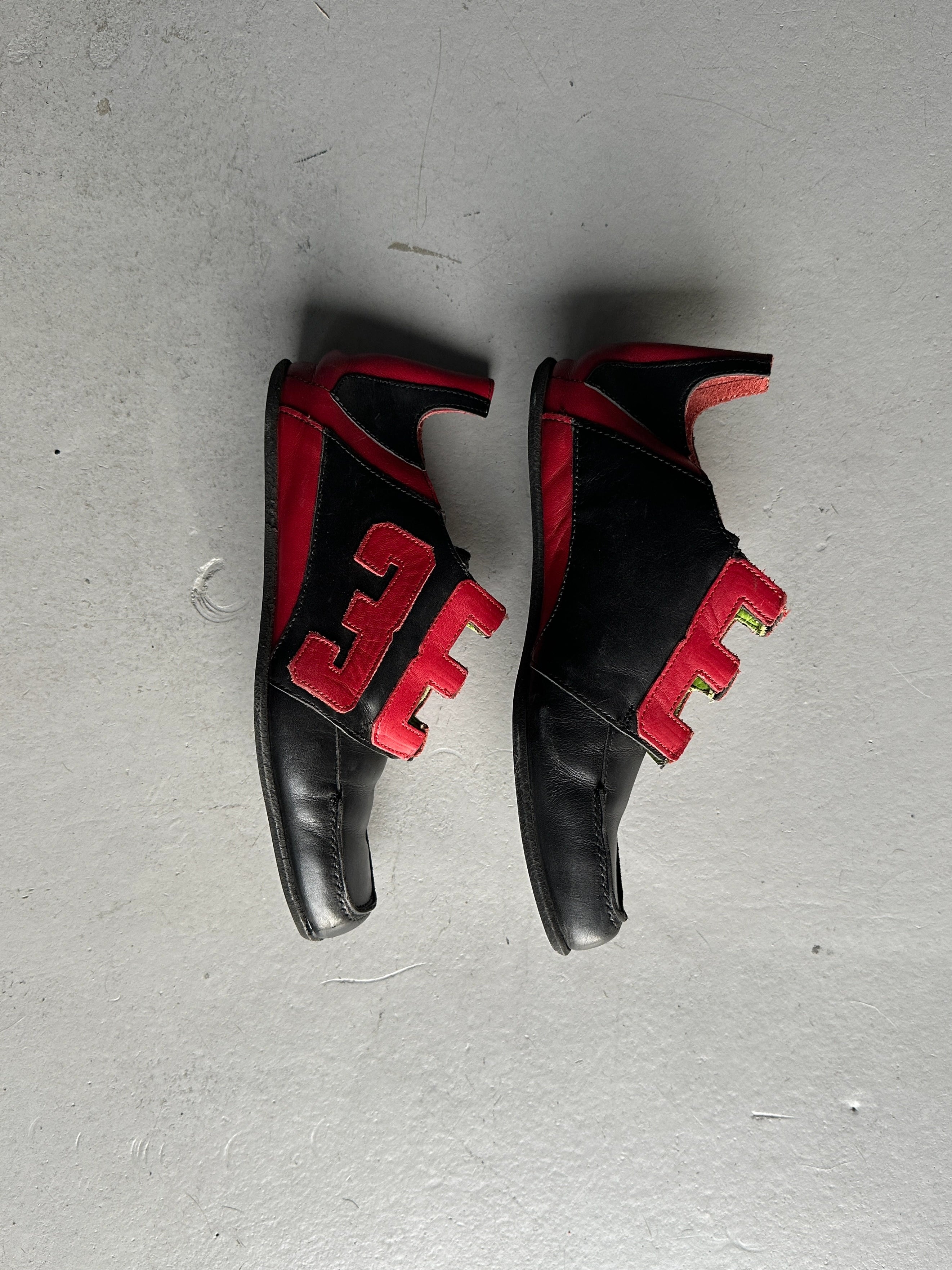 MARITHÉ + FRANÇOIS GIRBAUD - early 2000s SQUARE TOE SLIP ON TRAINERS