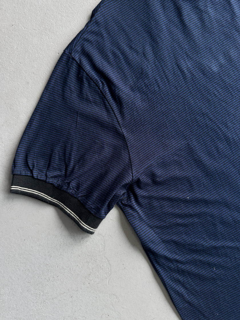 JEAN PAUL GAULTIER JUNIOR - S/S 1989 RIBBED NECK STRIPED T-SHIRT