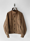 VALENTINO - 1980s CROP FIT JACKET WITH BRUSHED PILE LINING
