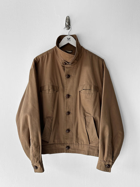 VALENTINO - 1980s CROP FIT JACKET WITH BRUSHED PILE LINING