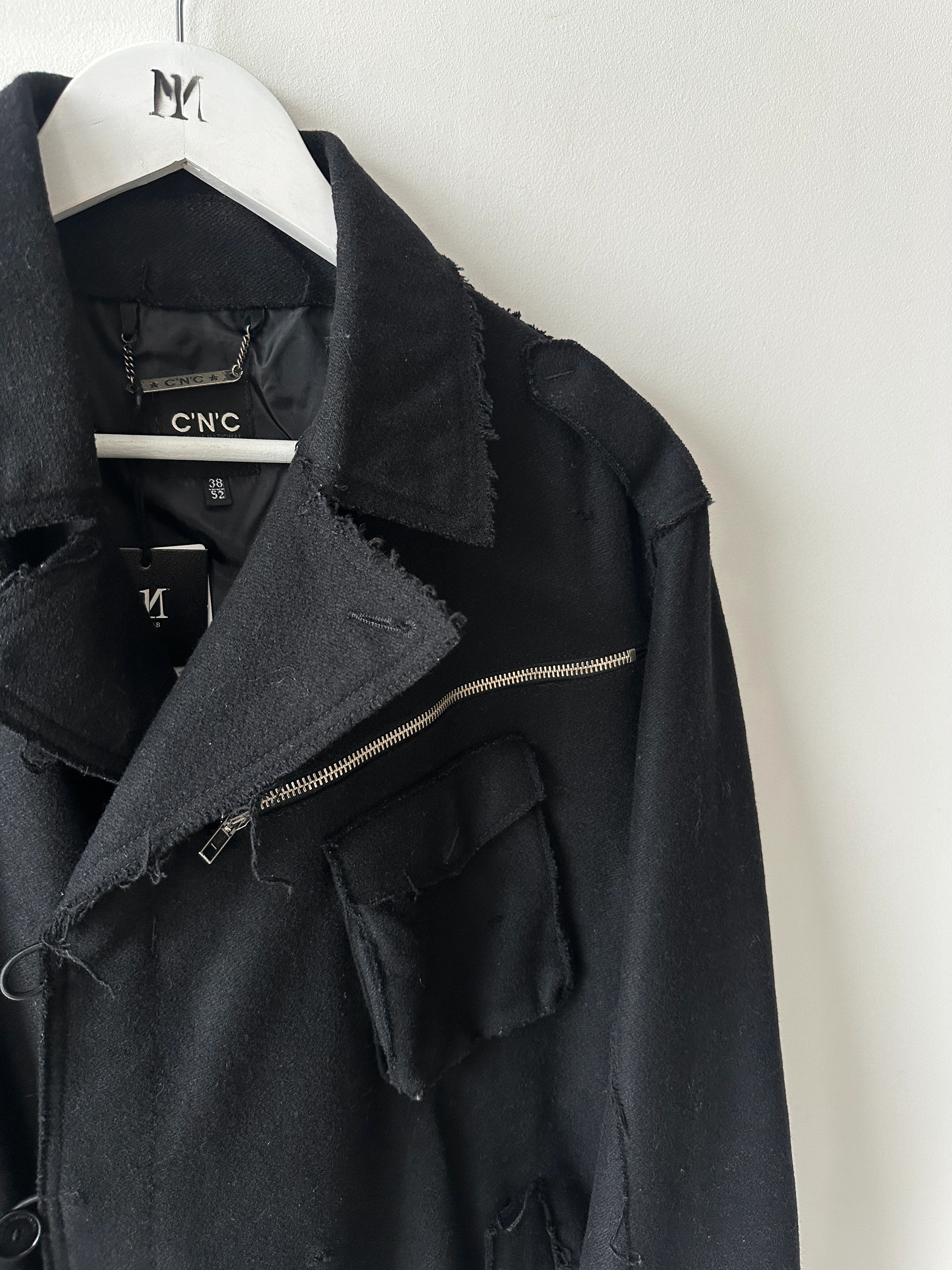 C'N'C COSTUME NATIONAL - F/W 2010 FRAYED EDGES WOOL JACKET