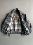 ARMANI JEANS - early 1990s WOOL LINING DENIM BOMBER JACKET
