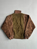 1980 ASYMMETRICAL FRONT SUEDE JACKET WITH FRONT POCKET