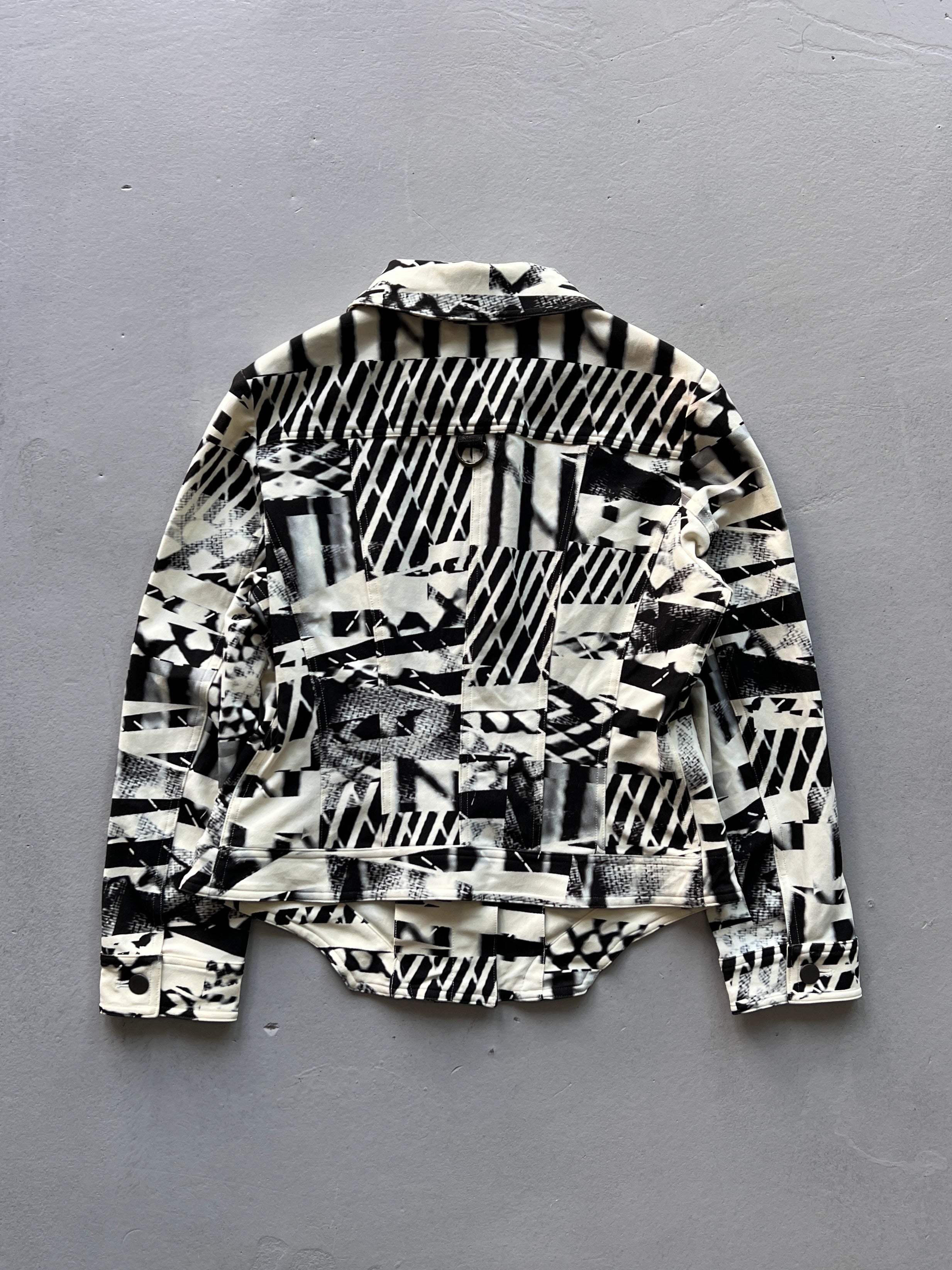 RITSUKO SHIRAHAMA - 1990s SCULPTURAL PRINTED JACKET