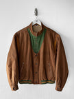 SPANISH LABEL 1980s 2 in 1 BOMBER JACKET WITH ZIP OFF SLEEVE