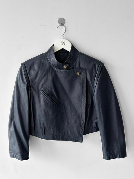 GIANFRANCO FERRÉ - S/S 2009 CROP FIT LEATHER JACKET