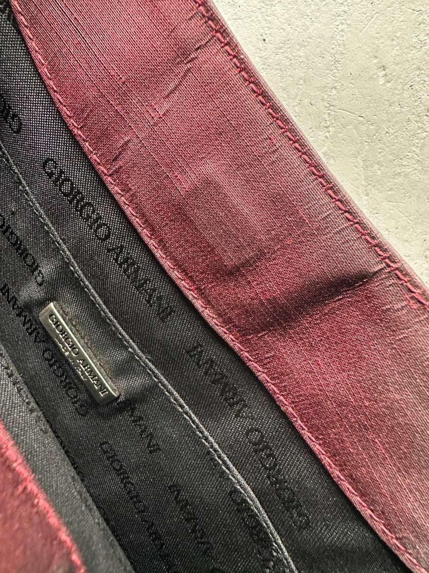 GIORGIO ARMANI -  1990s ORGANZA CRESCENT HANDBAG