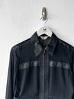 KANSAI YAMAMOTO - late 1990s CROP FIT SHEER JACKET WITH SATIN PANELING