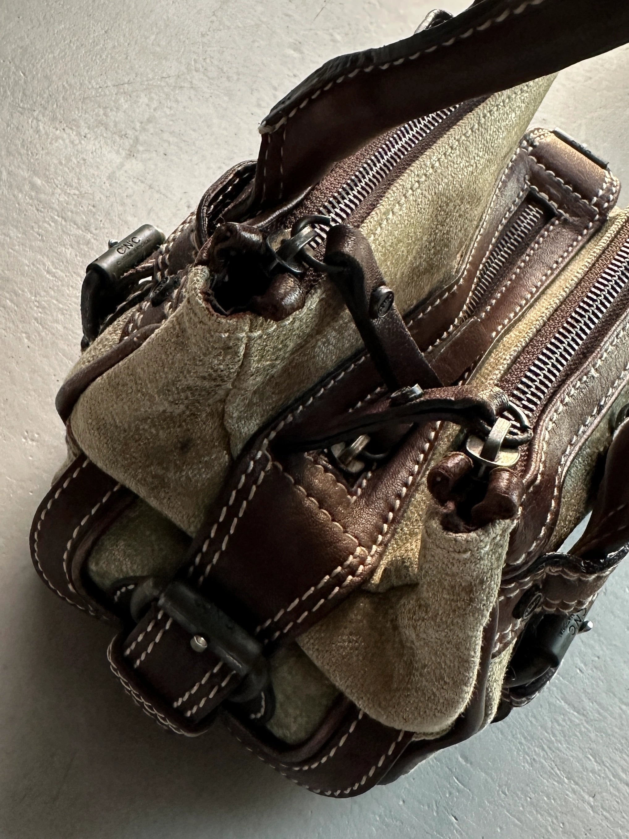 C'N'C COSTUME NATIONAL - S/S 2006 TRIPLE COMPARTMENT STRUCTURED MINI BAG