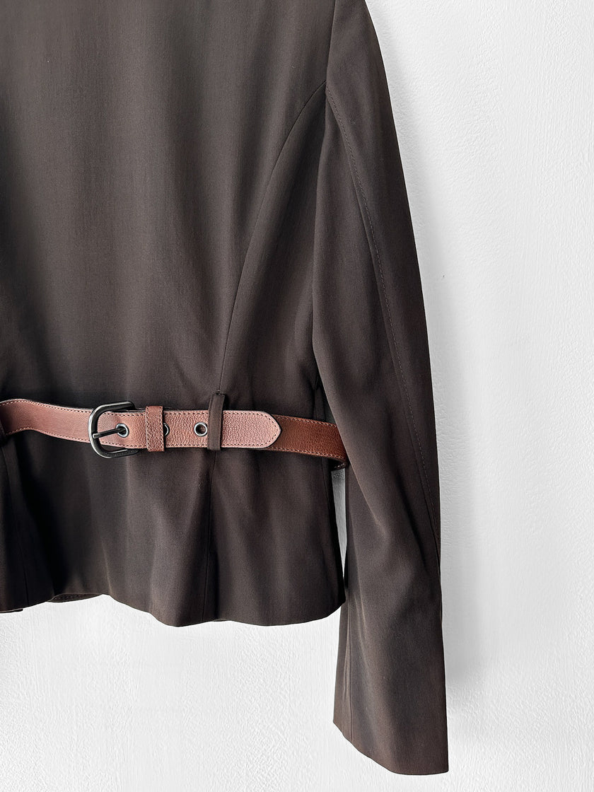 MOSCHINO - early 2000s BLAZER WITH BELTED WAIST