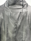 ISSEY MIYAKE - S/S 2006 FAUX LEATHER JACKET WITH SCULPTURAL NECK