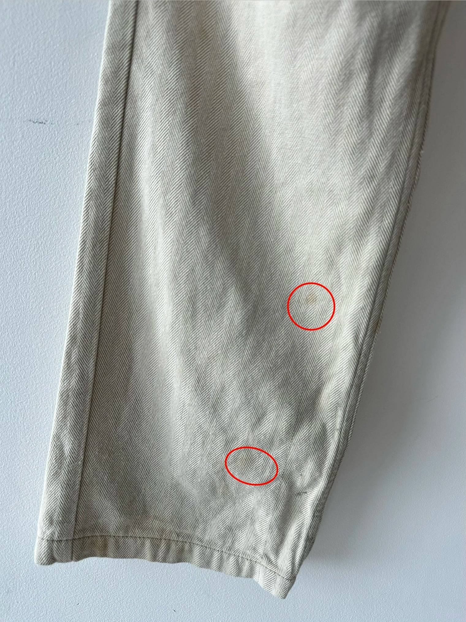 KAPITAL - 1990s LOW CROTCH  TROUSERS WITH WOVEN WAIST PANEL