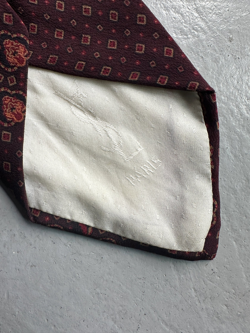 YVES SAINT LAURENT - 1990s SILK PATTERNED TIE