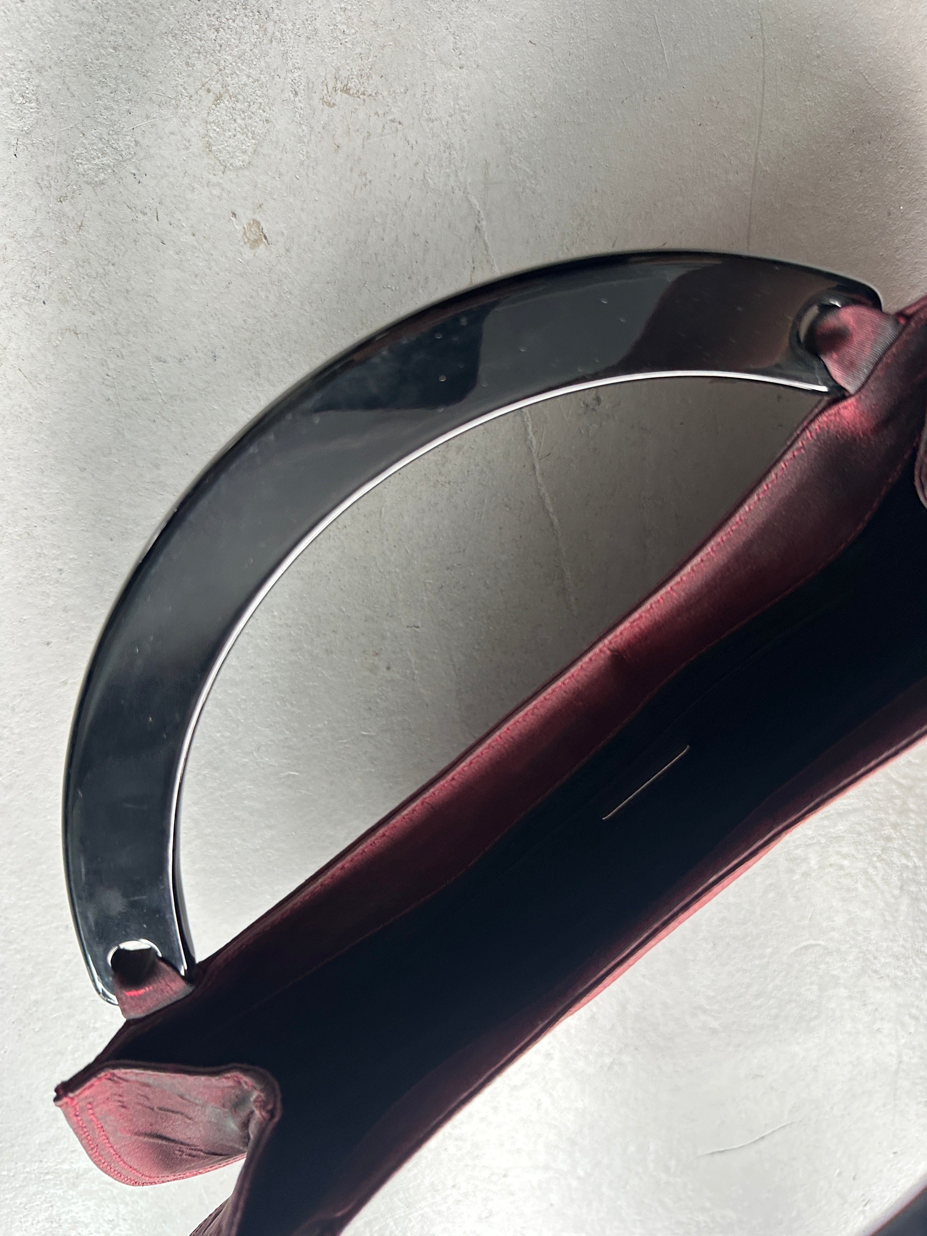 GIORGIO ARMANI -  1990s ORGANZA CRESCENT HANDBAG