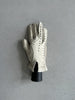TRUSSARDI - 1990s LEATHER AND CROCHET BACK GLOVES