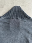 DANIELE ALESSANDRINI - 1990s FUNNEL NECK ZIPPED JUMPER WITH DENIM POCKET